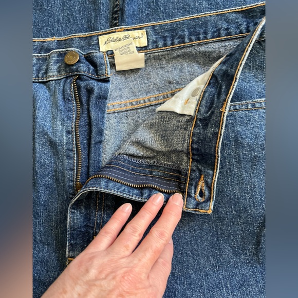 Eddie Bauer Since 1920 Long Denim Skirt with front slit, Size 20 - Picture 6 of 6